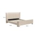 CAMA DIVANA BEGE CHEVRON 200X160 216632